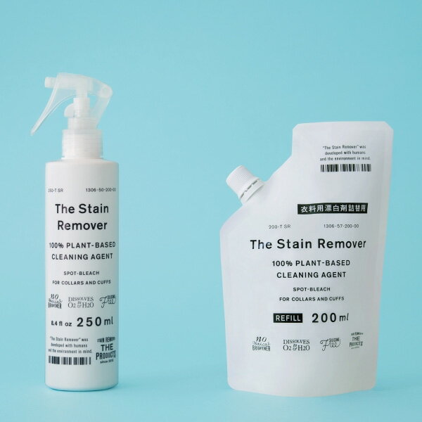 ウール シルク 麻に使える 衣料用漂白剤 本体＆詰め替えパックセット The Stain Remover The Stain Remover がんこ本舗 植物由来の洗浄成分 環境に優しい 色柄物にも