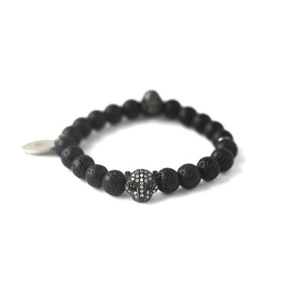 ブレスレット メンズ おしゃれ パワーストーン ブラック Gnome & Bow Knightclaw Bracelet　Obsidian Black