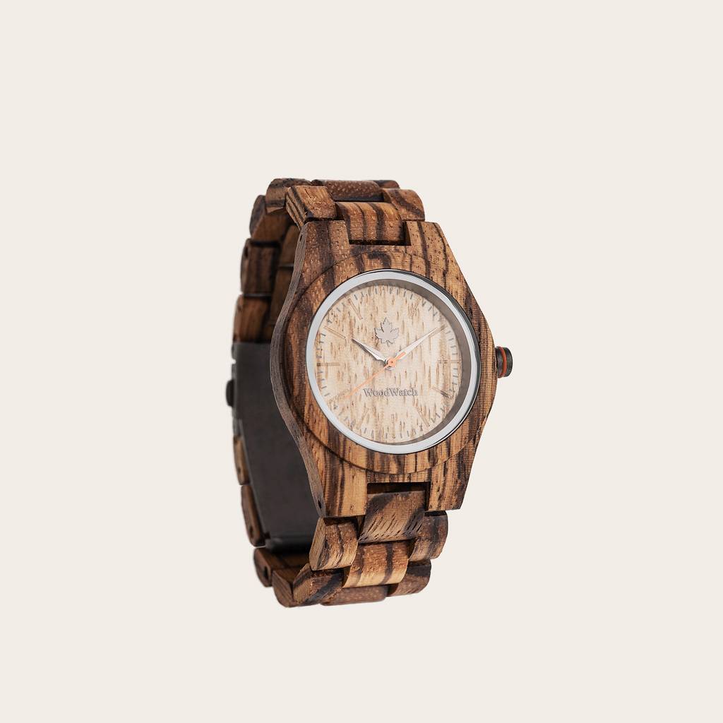 【オランダから直輸入 木製腕時計】 WOODWATCH ウッドウォッチ 木製腕時計 オランダ 輸入 Core 36 Mm Zebra Petite ゼブラ おしゃれ 高級 腕時計 レディース ユニセックス