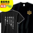 Tシャツ 格言・名言 豊臣秀吉 B 家紋 メンズ レディース 戦国武将 豊臣秀吉 歴史 暦女 熱血 プレゼント Sサイズ Mサイズ Lサイズ LLサイズ 3L 4L