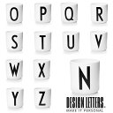 【送料無料】PERSONAL PORCELAIN CUPS BY DESIGN LETTERS デザインレターズ　 パーソナルポーセリンカップ N-Z　モノトーン　白黒　キ..