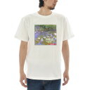 【半袖 アートTシャツ】モネ Tシャツ クロード・モネ 睡蓮 スイレン ボックス ライフ イズ アート 半袖 ショートスリーブ SS S/S メンズ レディース 大きいサイズ ビックサイズ ホワイト 白 おしゃれ アート 絵画 名画 ティーシャツ S M L xxl ブランド 美術 父の日