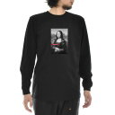 【長袖 アートTシャツ】モナリザ Tシャツ モノクロ レオナルドダヴィンチ レオナルド・ダ・ヴィンチ ライフ イズ アート 長袖 ロングスリーブ ロンT メンズ レディース 大きいサイズ ビックサイズ おしゃれ 絵画 名画 ティーシャツ ブラック 黒 ブランド 美術 父の日