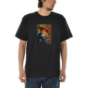 【半袖 アートTシャツ】ヨハネス・フェルメール Tシャツ 赤い帽子の女 ライフ イズ アート 半袖 ショートスリーブ メンズ レディース 大きいサイズ ビックサイズ おしゃれ 絵画 名画 ティーシャツ S M L XL XXL XXXL ブラック 黒 ブランド 美術 父の日