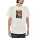 【半袖 アートTシャツ】ヨハネス・フェルメール Tシャツ 赤い帽子の女 ライフ イズ アート 半袖 ショートスリーブ メンズ レディース 大きいサイズ ビックサイズ おしゃれ 絵画 名画 ティーシャツ S M L XL XXL XXXL ホワイト 白 ブランド 美術 父の日