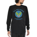 エアフォース AIR FORCE Tシャツ U.S AIR FORCE BASE 長袖Tシャツ ロンT ロングスリーブ ティーシャツ L/S TEE メンズ レディース ブランド US エアーフォース 空軍 軍隊 カリフォルニア CALIFORNIA アメリカ USA アメカジ 大きいサイズ JUST ジャスト