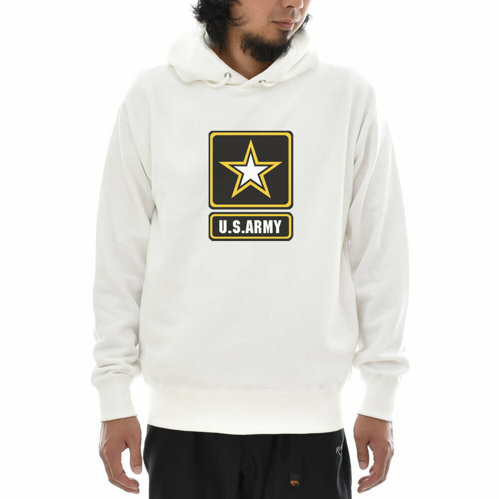 ミリタリー パーカー パーカ U.S ARMY STAR LOGO スターロゴ 長袖 プルオーバー スウェット フーディー メンズ レディース ブランド アーミー 星 陸軍 戦車 アメリカ USA アメカジ 大きいサイズ ビッグサイズ 3L 4L JUST ジャスト