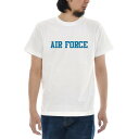 AIR FORCE Tシャツ ジャスト 半袖Tシャツ メンズ レディース 大きいサイズ おしゃれ ティーシャツ US エアフォース ミリタリー 空軍 軍隊 カリフォルニア アメリカ USA 基地 カジュアル ホワイト 白 S M L XL XXL XXXL 3L 4L U.S 父の日
