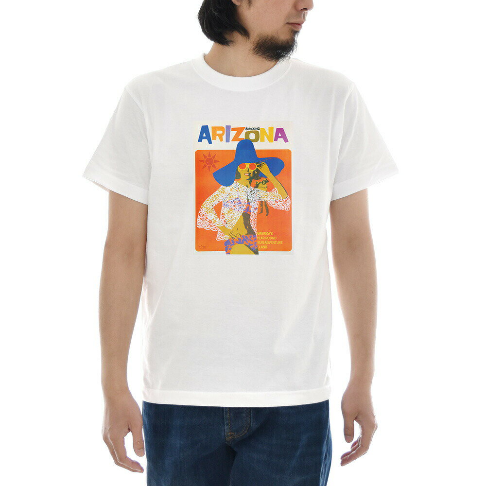ヴィンテージ ポスター Tシャツ アメイジング アリゾナ AMAIZING ARIZONA 半袖Tシャツ メンズ レディース 大きいサイズ ビックサイズ ティーシャツ リトグラフ 石版印刷 絵画 名画 アート レトロ ビンテージ 60年代 60S 美術 父の日