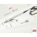 メガネ 度付き/度なし/伊達メガネ/pc用レンズ対応/Inguro Eyewear Gunmetal ふちなし眼鏡 ツーポイント　チタン素材 眼鏡一式