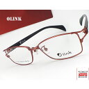 【送料無料】メガネ 度付き/度なし/伊達メガネ/pc用レンズ対応/【メガネ通販】Olink Eyewear スクエア メガネ Red フルリム 眼鏡一式《送料無...