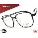 【送料無料】メガネ 度付き/度なし/伊達メガネ/pc用レンズ対応/【メガネ通販】Carl-Fit EYEWEAR エアロフレーム Black ウェリントン型 超...