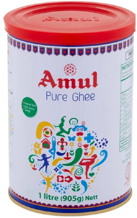 奶油 - インド産ギー ピュア 1000ml Pure Ghee 【Amul】 / バター お菓子 Amul（アムール）チャパティ 大サイズ オイル スパイスミックス インド スーパーフード　美容　激安　人気 AMUL PURE GHEE【送料無料】