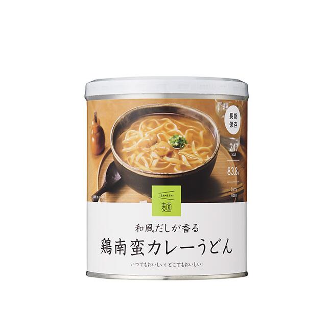 楽天DE（desir de vivre）SUGITA ACE 杉田エース IZAMESHI 麺 イザメシ麺 災害時向け 和風だしが香る鶏南蛮カレーうどん | 非常食 防災食 非常用 備蓄 食料 ローリングストック 災害 食品 防災グッズ 缶 缶詰 缶づめ カン 鶏南蛮 カレーうどん 手延べうどん 長期保存食