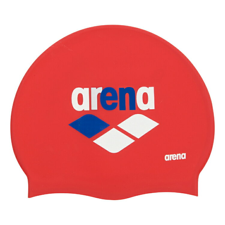 arena アリーナ シリコーンキャップ レッド Fサイズ ARN-3403 RED | スポーツ スポーツ用品 水泳 スイミング スイマー 水着 スイムウェア 帽子 キャップ スイミングキャップ スイムキャップ シリコーンキャップ ロゴ シンプル デザイン 赤 レッド フリーサイズ