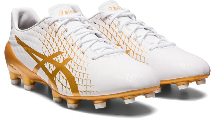 asics å MENACE 4 WHITE/PURE GOLD 25 1111A195 104 | ݡ ݡ å ġ   塼 25   饰ӡ եå 餫  ۥ磻 