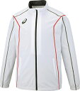 asics アシックス 43 WIND BREAKER JKT(B-ST) Bホワイト 140 2031A240 100 | スポーツ メンズ キッズ 子供 140 ホワイト 白ウェア ブレーカージャケット トリコット 保温性 再帰反射付き 背ベンチレーション付き ポリエステル100% 快適