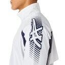 asics アシックス TEAM C WINDREAKER JACKET ブリリアントホワイトxピーコート S 2031D535 100 | スポーツ メンズ S ホワイト 白 紺 服 衣類 衣料品ウェア ウエア ウインドブレーカー ブレーカージャケット 裏起毛 保温性 あたたかい