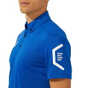 asics アシックス TEAM HEXAGON POLO RECYCLE アシックスブルー 2XL 2031D728 401 | スポーツ メンズ 2XL ブルー 青 服 衣類 衣料品ウェア ウエア チームウェア トップス ポロシャツ 吸汗速乾 ボタンダウン リサイクル素材 ポリエステル(4)