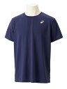 asics アシックス ES DRY ONEPOINT SS SHIRT ピーコートXブリリアントホワイト XL 2031E017 400 スポーツ メンズ XL 紺 ホワイト 白 服 衣類 衣料品ウェア ウエア フィットネスウェア シャツ 半袖 ドライ ワンポイントロゴ 吸汗速乾