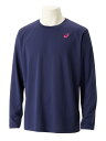 asics アシックス ES DRY ONEPOINT LS SHIRT ピーコートXクラシックレッド XS 2031E018 401 | スポーツ メンズ X...