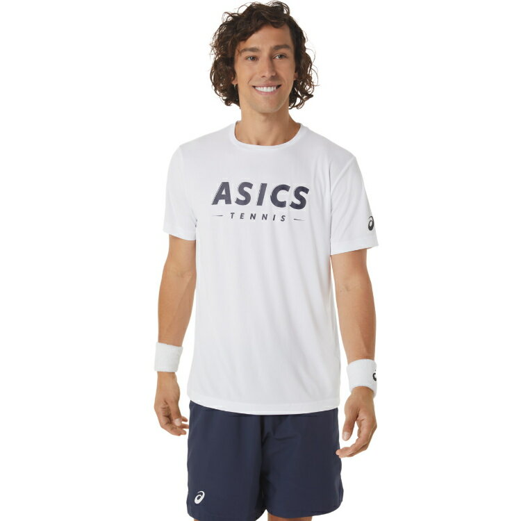 asics アシックス MEN COURT TENNIS GRAPHIC ブリリアントホワイト XL ...