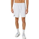 asics アシックス MEN COURT 9IN SHORT ブリリアントホワイト XS 2041A261 100 | スポーツ用品 スポーツ グッズ ツール アクセサリー 雑貨 小物 使いやすい テニス 衣類 メンズ 男性用 XS ボトムス ショーツ 通気性 白 ホワイト ベトナム