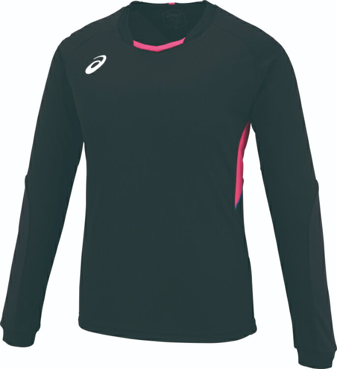 asics アシックス 9WS LS TOP PERFORMANCE BLACK/BRIGHT ROSE S 2052A001 2 | スポーツ用品 スポーツ グッズ ツール アクセサリー 雑貨 小物 使いやすい バレーボール 衣類 レディース 女性用 S トップス 長袖 フィット感 素材 黒 ブラック ローズ