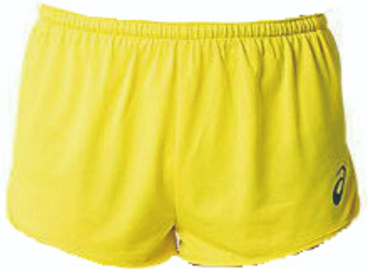 asics アシックス RUNNING SHORT YELLOW S 2091A126 750 | スポーツ スポーツウェア 陸上競技 ランニングパンツ ショートパンツ ランパン ズボン ボトムス メンズ M’S スポーツ用品 ワンポイント ロゴ