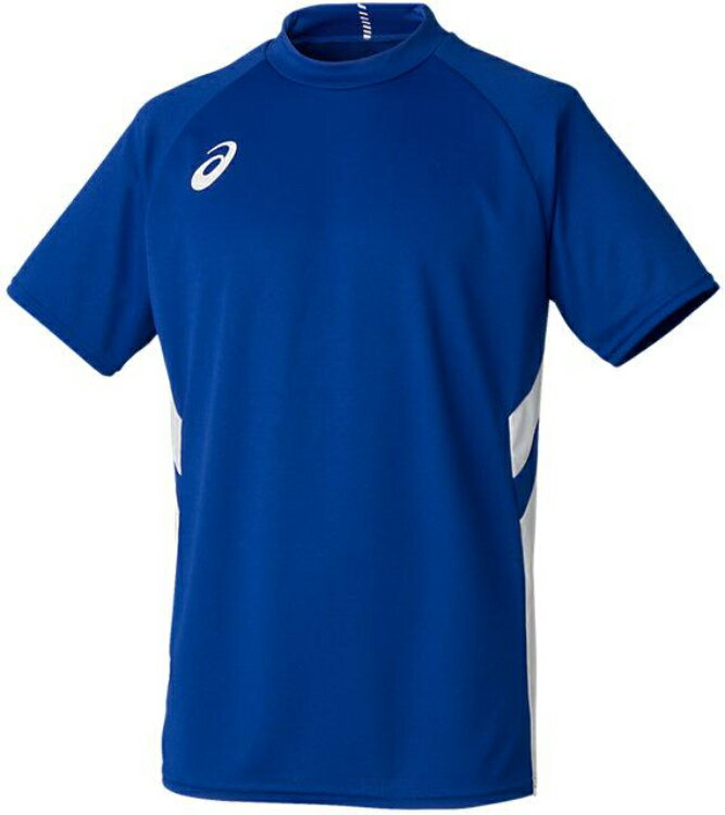 asics アシックス 01 GAME SHIRT アシックスブルー L 2101A038 400 | スポーツ スポーツウェア サッカー ゲームシャツ Tシャツ 半袖 トップス ドライ 吸汗速乾 快適 メンズ スポーツ用品 レーニング 部活 練習 ロゴ ワンポイント 1