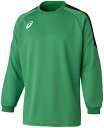 asics アシックス 09 GK GAME SHIRT アマゾングリーン XL 2101A039 300 | スポーツ スポーツウェア サッカー ゴールキーパーシャツ GK シャツ ロンT トップス 吸汗速乾 快適 メンズ スポーツ用品 レーニング 部活 練習 ロゴ ワンポイント