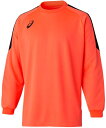 asics アシックス 09 GK GAME SHIRT フラッシュコーラル M 2101A039 700 | スポーツ スポーツウェア サッカー ゴールキーパーシャツ GK シャツ ロンT トップス 吸汗速乾 快適 メンズ スポーツ用品 レーニング 部活 練習 ロゴ ワンポイント