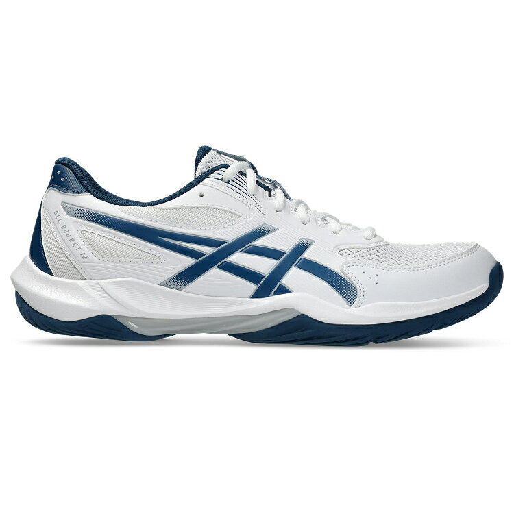 asics アシックス GEL-ROCKET 12 WHITE/MAKO BLUE 26.5 1073A080 100 | 靴 くつ シ...