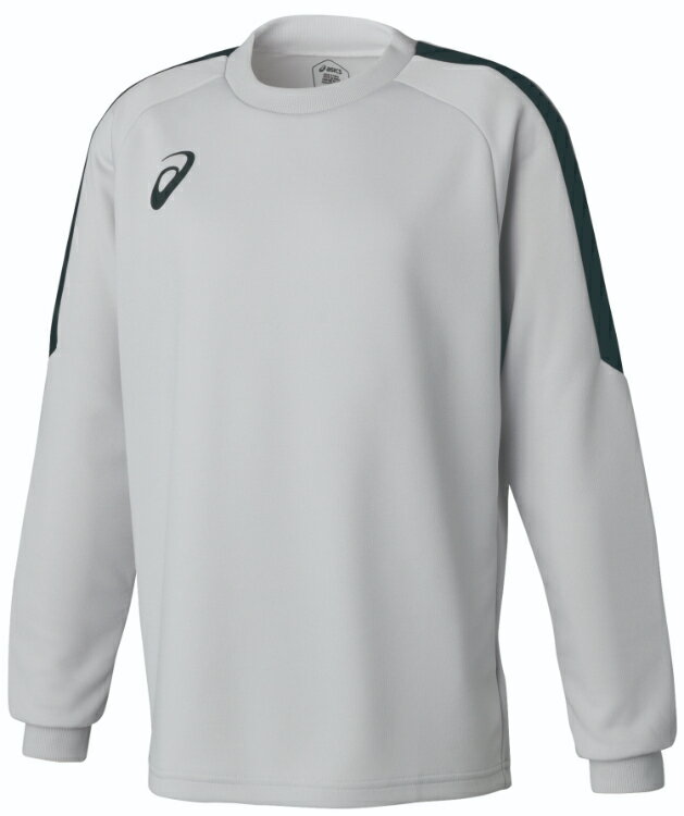 asics アシックス 11 JR． GK GAME SHIRT ソフトグレー 140 2104A006 20 | スポーツ スポーツウェア サッカー フットサル GKゲームシャツ ロンT 長袖 吸汗速乾 腕部パット付き ゴールキーパー キッズ ジュニア 子供 練習 部活