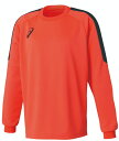 asics アシックス 11 JR． GK GAME SHIRT フラッシュコーラル 130 2104A006 700 | スポーツ スポーツウェア サッカー フットサル GKゲ..