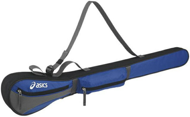 asics アシックス CLUB BAG (SINGLE) BLUExSILVER F GGG869 4210 | スポーツ用品 スポーツ グッズ ツール アクセサリー 雑貨 小物 使いやすい 備品 用品 ゴルフ グラウンドゴルフ 青 ブルー 銀 シルバー 収納 ポケット ハンガーループ 素材