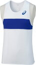 asics アシックス SINGLET ホワイトxブルー M XT1039 145 | スポーツ用品 ...