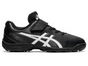 asics アシックス STAR SHINE TR 2 ブラック/ホワイト 23cm 1124A009 2 | スポーツ 運動 靴 くつ シューズ 子供靴 子ども 子供 キッズ ジュニア 野球 ベースボール 試合 練習 ポイントスパイク 安定感 スパイクシューズ クッション性 人工皮革 履き心地 機能性 23