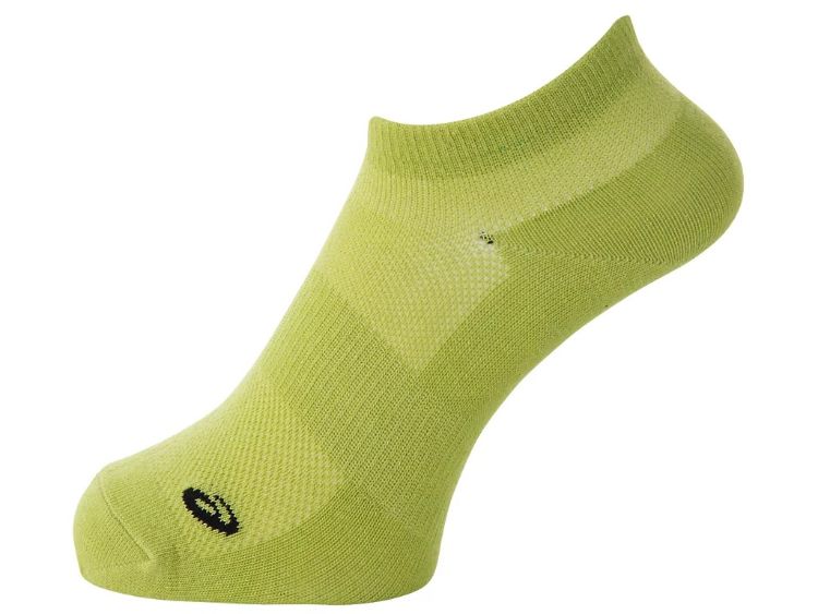 asics アシックス RUNNING COLOR SOCKS ネオンライム S 3013A971 300 | スポーツ 運動 ファッション小物 衣類 衣料品 靴下 くつ下 ソックス 男性 メンズ 女性 レディース 男女共用 ランニング クッション性 通気性 ズレ軽減 メッシュ 機能性 練習 部活 デイリー S