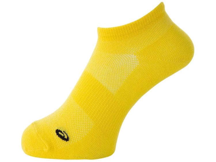 asics アシックス RUNNING COLOR SOCKS ビブラントイエロー S 3013A971 750 | スポーツ 運動 ファッション小物 衣類 衣料品 靴下 くつ下 ソックス 男性 メンズ 女性 レディース 男女共用 ランニング クッション性 通気性 ズレ軽減 メッシュ 機能性 練習 部活 デイリー S