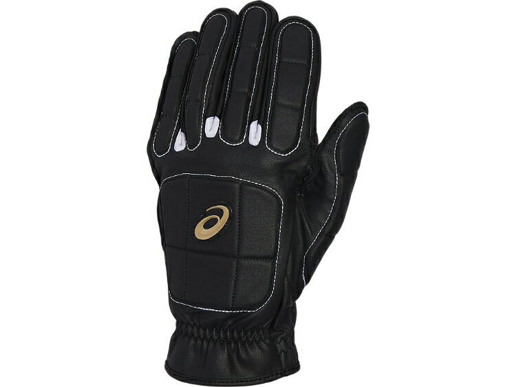 asics アシックス GOLDSTAGE RUNNING GLOVE ブラックxホワイト M 3121B092 2 | スポーツ用品 スポーツ 男性 メンズ 野球用品 野球 ベースボール グローブ 手袋 アクセサリー 突き指予防 ケガ防止 走塁用 合成皮革 社会人野球 公式戦 両手用 保護 M ブラック ホワイト
