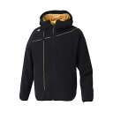 DESCENTE デサント フリースジャケット(フルオープン) ブラックxSゴールド Sサイズ DBX-2660C BKSG | スポーツ スポーツ用品 野球 ベースボール ベースボールウェア トレーニングウェア アウター フリースジャケット フルオープン 防風 保温 高機能 ブラック ゴールド S(4)
