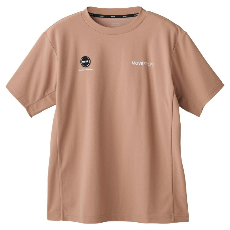 DESCENTE デサント EXcDRY 表パイル バックロゴ ショートスリーブシャツ ベージュ Mサイズ DMMVJA53 BG | スポーツ 服 衣類 機能性 ショートスリーブ トップス 半袖 シャツ ストレッチ性 快適 素材 パイル 速乾性ドライ UVカット 紫外線対策 日焼け防止 ベージュ M