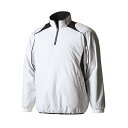 DESCENTE デサント ジュニア 長袖プルオーバーコート ホワイトxブラック 140サイズ JSTD-425B WHT | スポーツ スポーツ用品 野球 ベースボール ベースボールウェア トレーニングウェア アウター ジュニア 長袖 防風 保温 はっ水 耐水 中綿 ホワイト ブラック 140(4)