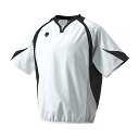 DESCENTE デサント 半袖ウインドジャック ホワイトxブラックxシルバー Lサイズ PJ-321B WBK | スポーツ スポーツ用品 野球 ベースボール ベースボールウェア トレーニングウェア アウター 半袖 ウインドジャック 裏地なし 防風性 軽量性 ホワイト ホワイト シルバー L(4)
