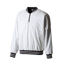 DESCENTE デサント 長袖プルオーバーコート ホワイト Mサイズ STD-410B WHT | スポーツ スポーツ用品 野球 ベースボール ベースボールウ...