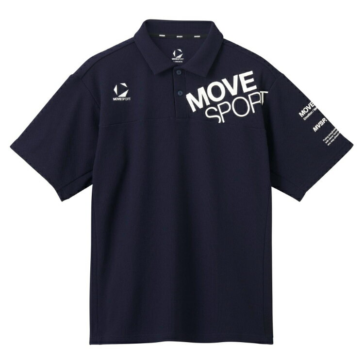 DESCENTE デサント SUNSCREEN 鬼鹿の子 ポロシャツ ネイビー M ST5SHS03M NV00 | スポーツ トレーニング ウェア ポロシャツ 半袖 メンズ 遮熱 クーリング サンスクリーン ポロシャツ ラグランスリーブ UVカット 吸汗速乾 メンズ
