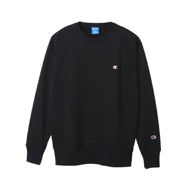 HANES ヘインズ CREW NECK SWEATS ブラック Mサイズ C3-XS050 90 | スポーツ 運動 ウエア ウェア 服 衣類 トップス ロングスリーブ 長袖 着心地 コットン 綿 スウェット ポリエステル 形状安定 ロゴ リサイクル シンプル 機能性 素材 M ブラック