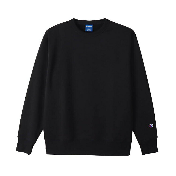 HANES ヘインズ CREW NECK SWEATS ブラック XSサイズ C3-XS060 90 | スポーツ 運動 ウエア ウェア 服 衣類 トップス ロングスリーブ 長袖 着心地 素材 コットン 綿 スウェット ポリエステル 吸汗速乾 デザイン シンプル 機能性 素材 XS ブラック