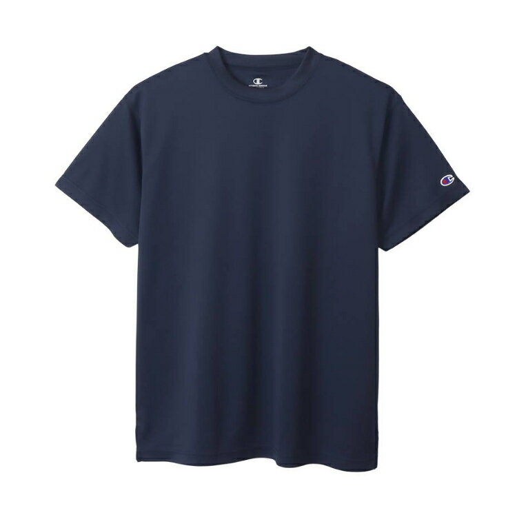 HANES ヘインズ SHORT SLEEVE ネイビー XXLサイズ C3-XS395 370 | スポーツ 運動 服 衣類 ウエア ウェア トップス ショートスリーブ Tシャツ 半袖 着心地 デザイン 吸汗速乾 抗菌防臭 ワッペン 機能性 ブランド シンプル おすすめ XXL 素材 マルチ ネイビー